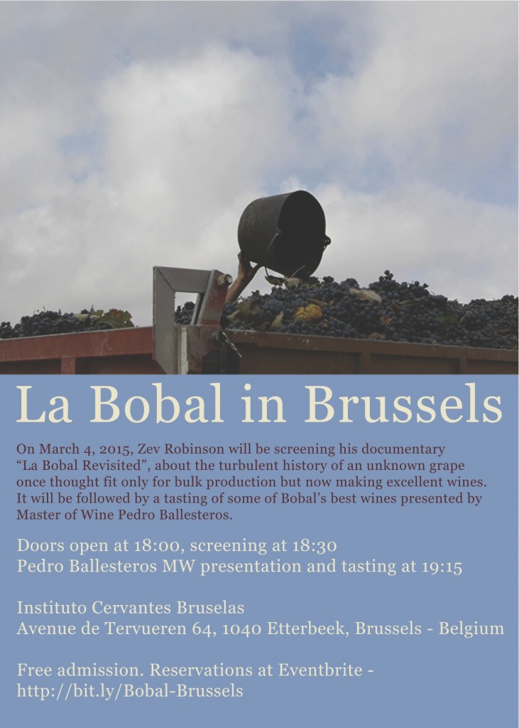 Invitation La Bobal in Brussels